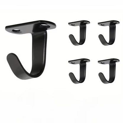 5pcs Bedroom Stainless Steel Screw Mounted Ceiling Hooks