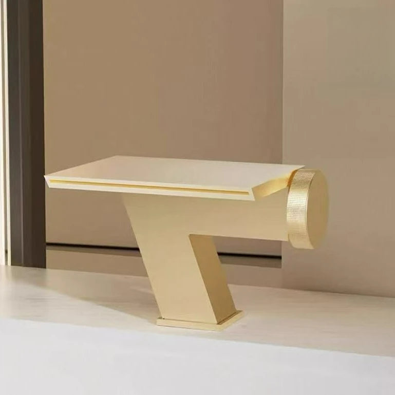 Waterfall Basin Cold Mixer Crane Faucet Copper Hotel