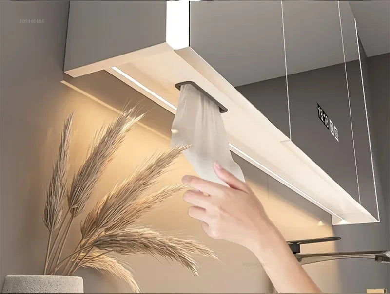 Modern Solid Wood Smart Bathroom Mirror Cabinet Light
