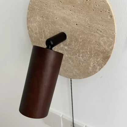 Iwhd Wood Led Wall Lamp Sconce Pull Chain