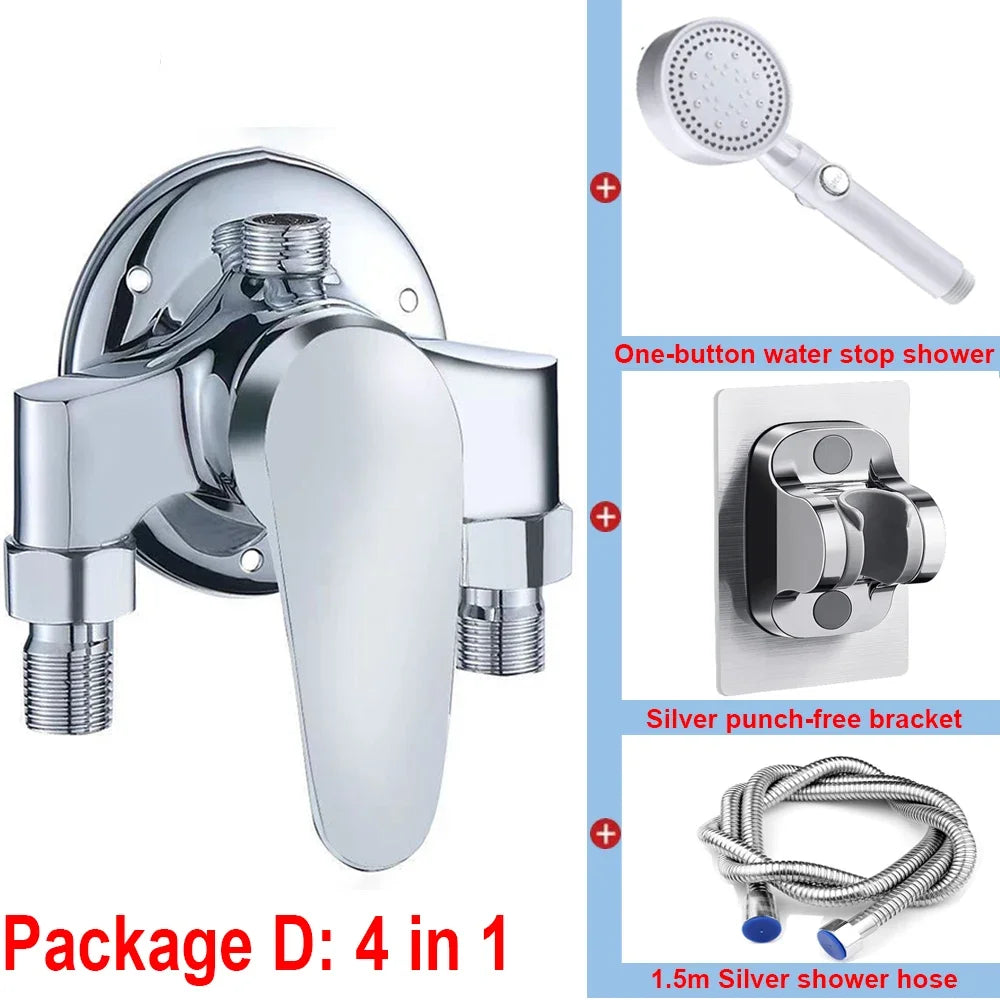 G1/2 Bathtub Shower Faucet Cold Water Mixing Valve