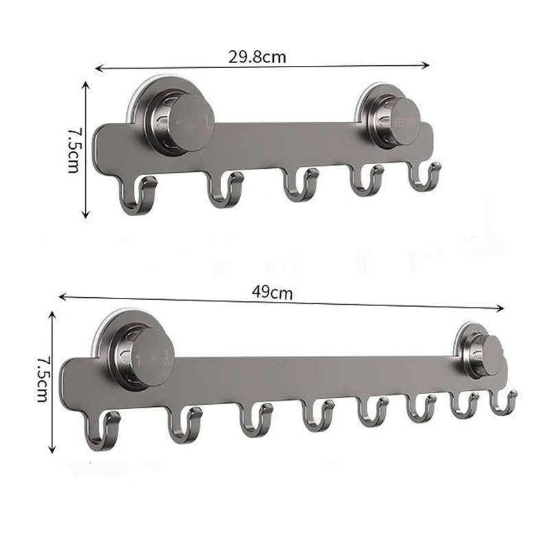 Behind Door Wall Coat Rack Row Hook Towel