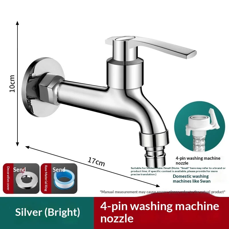 Zinc Alloy Wall Mount G1/2 Cold Water Tap