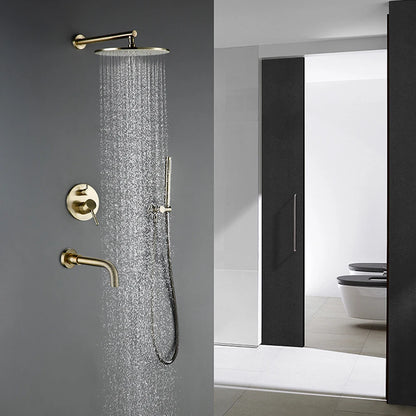 Bathroom Faucet Shower Mixer Tap Spout Black Solid