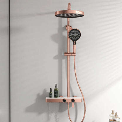 Orange Piano Bathroom Shower Waterfall Bathroom Mixer Faucets
