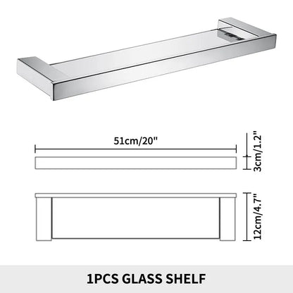 Stainless Steel Bathroom Wall Shelf Towel Bar Rack