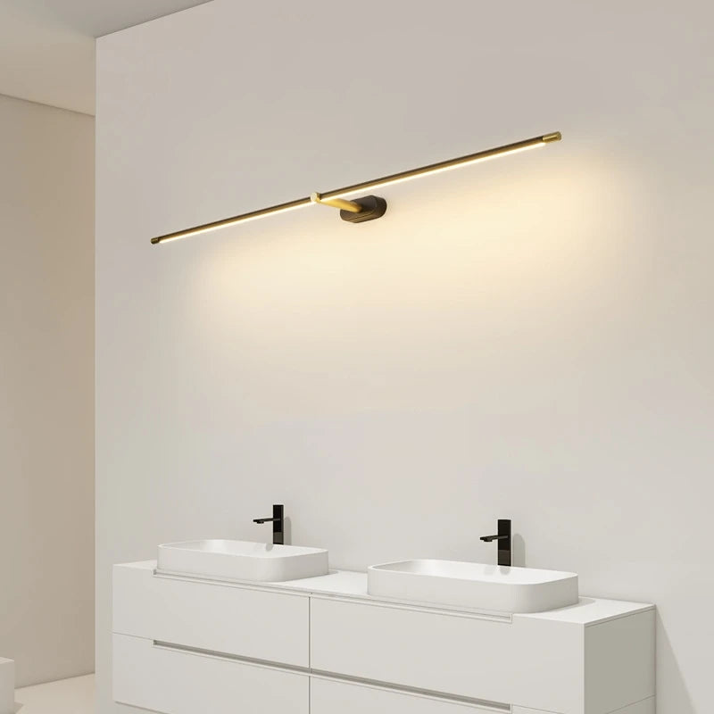 Nordic Slim Wall Sconce Lamp Bathroom Mirror Light