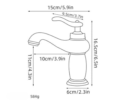 Luxury Europe Style Antique Gold Bathroom Basin Faucet