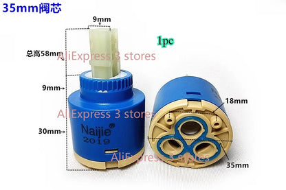 1pcs 28mm/35mm/40mm Water Mixer Tap Faucet Cartridge Ceramic