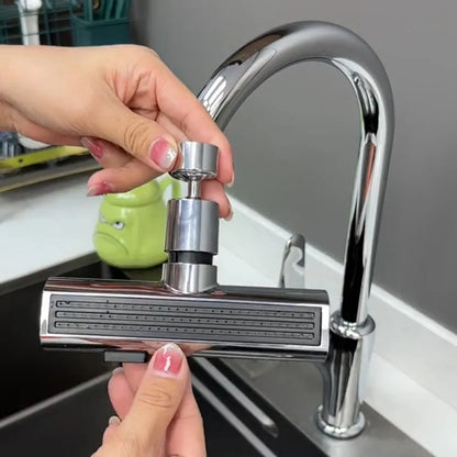 Universal Nozzle 360 Rotating Feather Waterfall Faucet