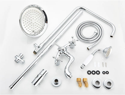 Bathroom Shower Faucet Brass Rainfall Shower Mixer Tap