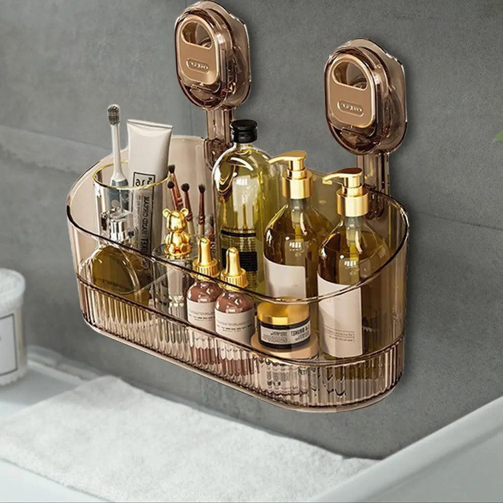 Hanging Shower Shelf Suction Storage Box Large Capacity