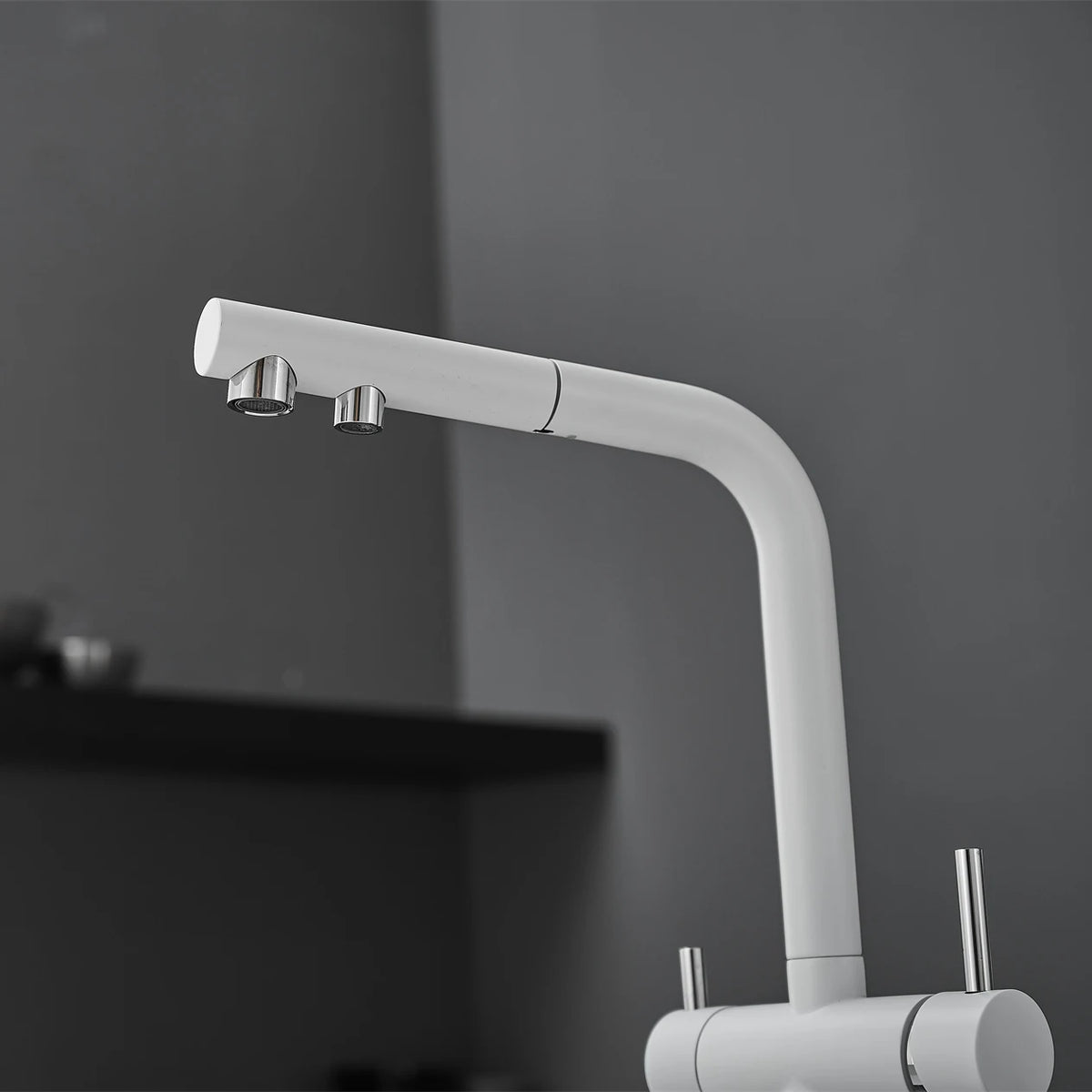 Copper Alloy Way Pull Out Filter Faucet Chrome