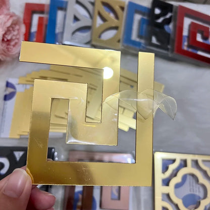 5/10cm Acrylic Wall Mirror Sticker Adhesive Living Room