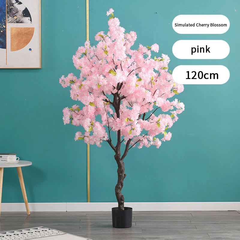 Decoration Artificial Cherry Tree Bonsai Wedding Indoor Living