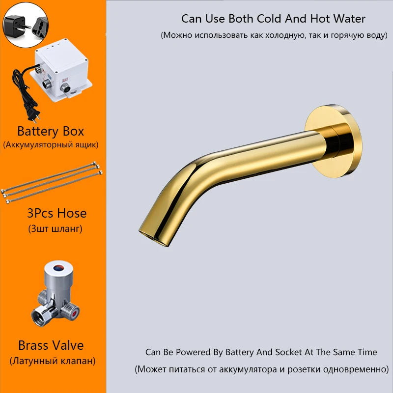 Oxg Wall Mount Sensor Basin Faucet Bathroom Faucet