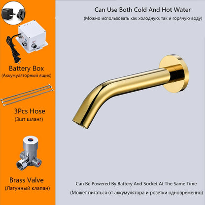 Oxg Wall Mount Sensor Basin Faucet Bathroom Faucet
