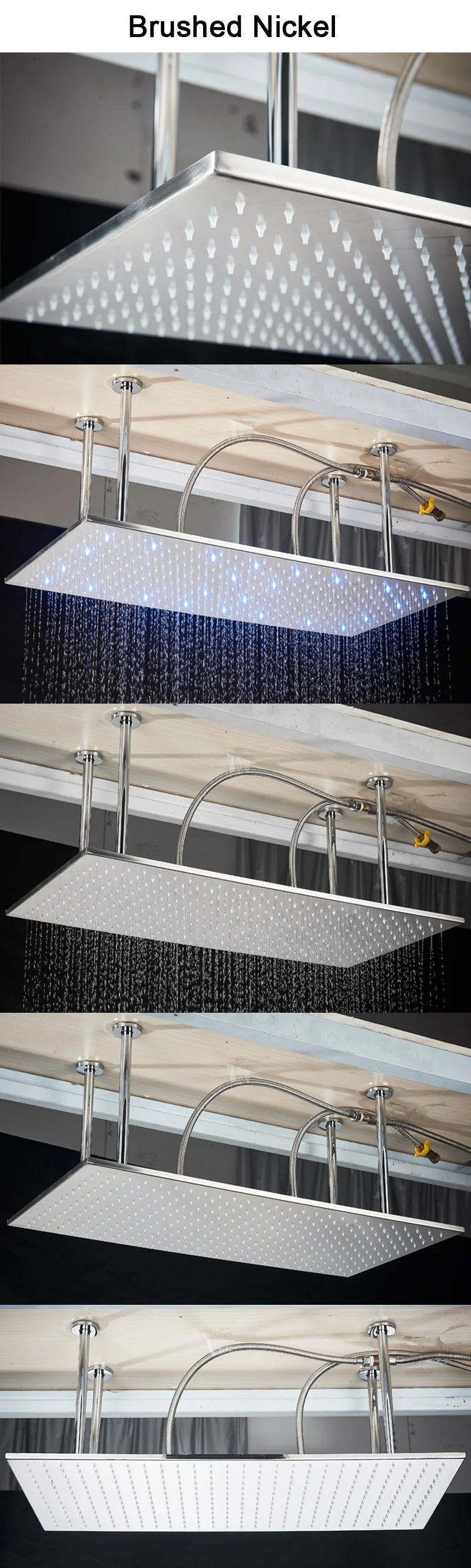 Shinesia Led Bathroom Shower Faucet 40 80cm Large