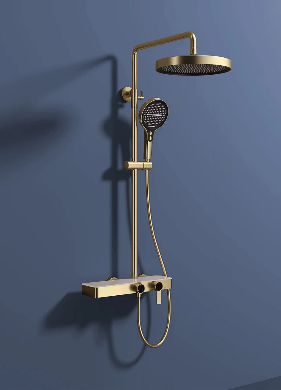 Vgx Gold Shower System Bathroom Shower Faucet 3-Way