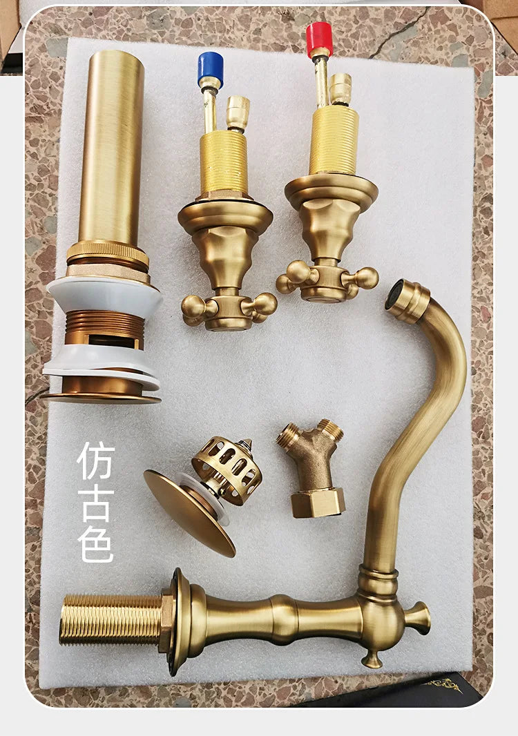 Widespread Bathroom Sink Faucet Hole Deck Mounted Dual