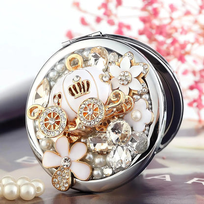 Compact Mirror 1x/2x Magnification Pocket Mirror Women 3inch