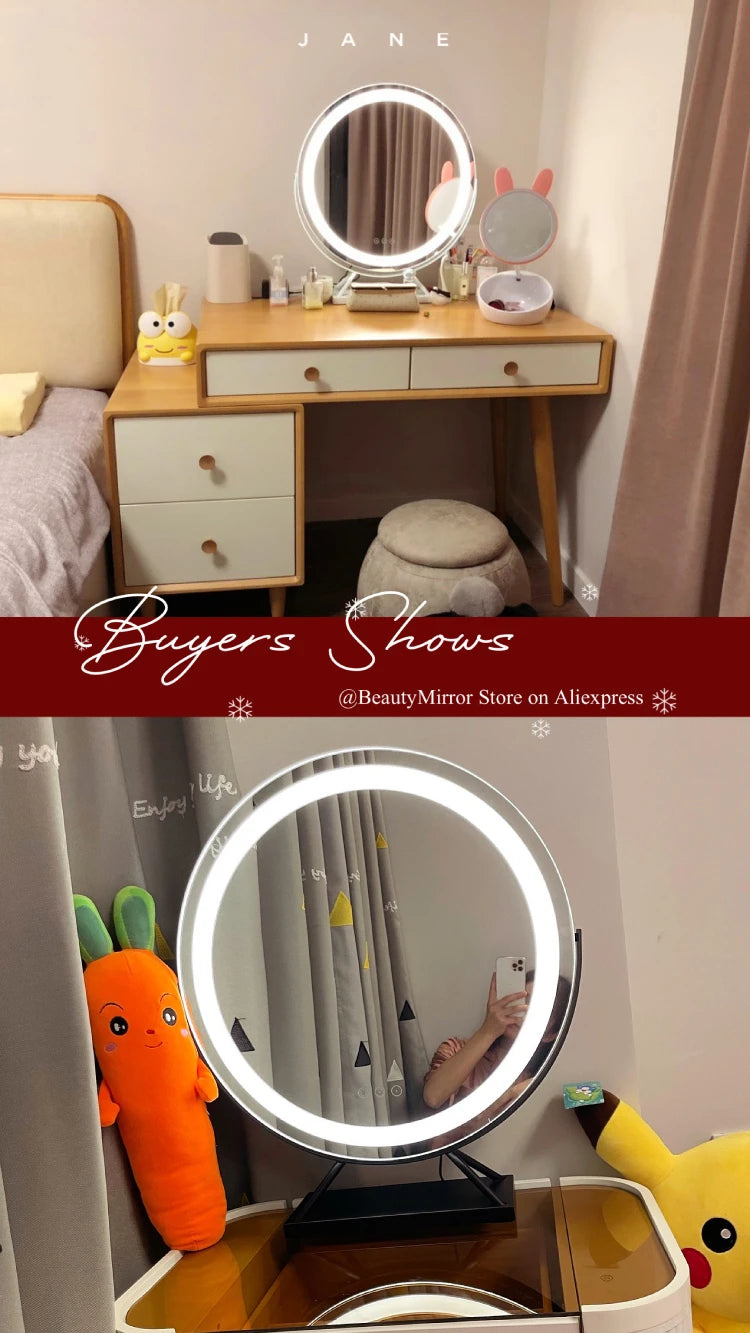 Cosmetic Makeup Mirror Lights Led Lighted Vanity Tabletop