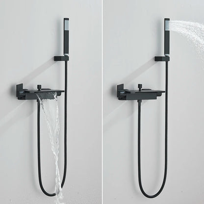Golden Shower Faucet Waterfall Bath Shower Mixer Tap