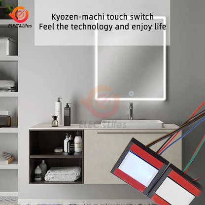 Dc 5-12v Bathroom Mirror Switch Touch-Switch Sensor Led