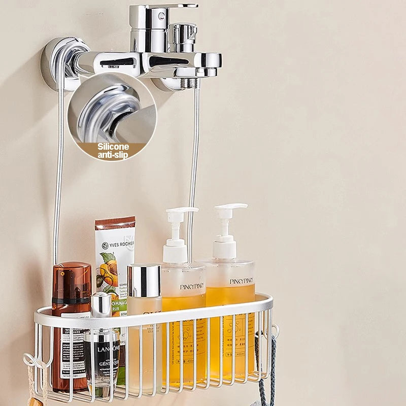 Shower Caddy Hanging Organizer Shower Basket Hooks Storage
