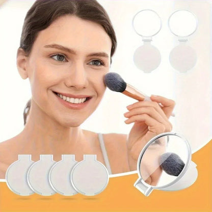 100pcs Mini Folding Makeup Mirror Circular Pocket Mirror
