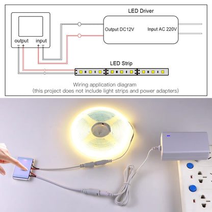 12v 5a Makeup Mirror Led Light Switch Capacitive