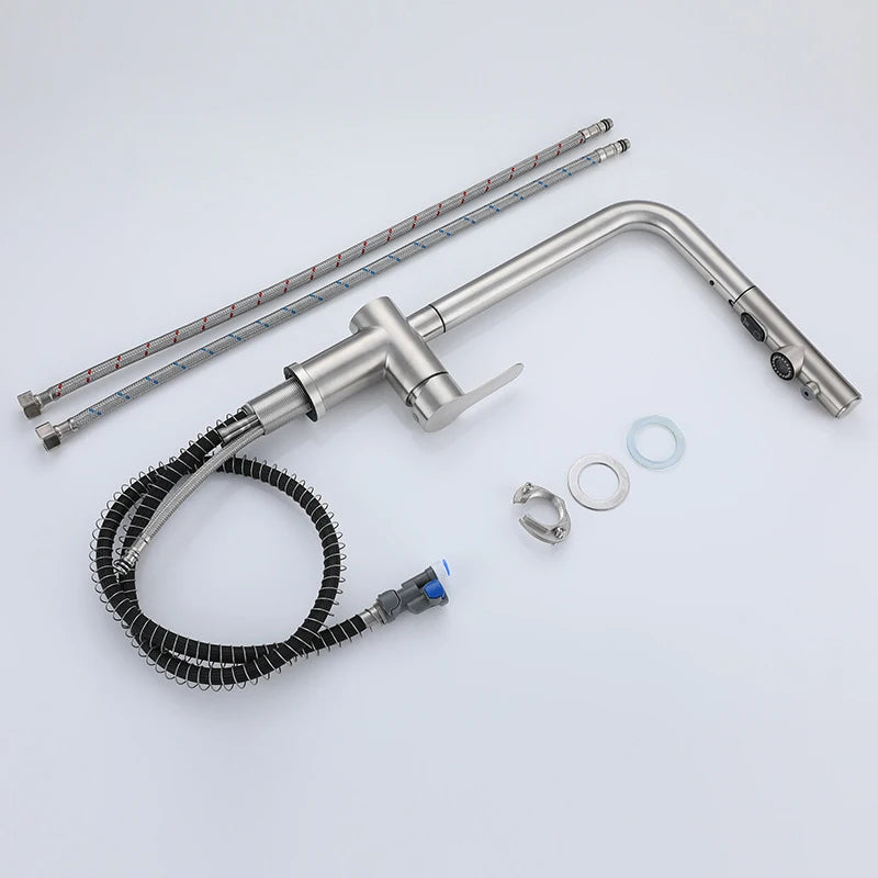 Pull Out Sink Faucet Two Model Stream Sprayer