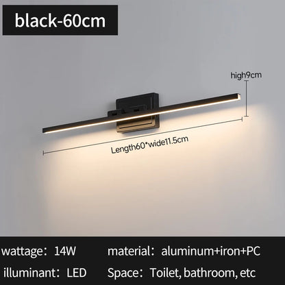 Modern Bathroom Vanity Light Led Dimmable 5cct Bathroom