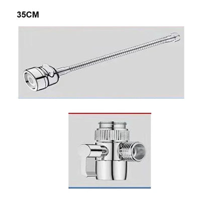 3-Speed External Shower Head Bathroom Sink Faucet Hair