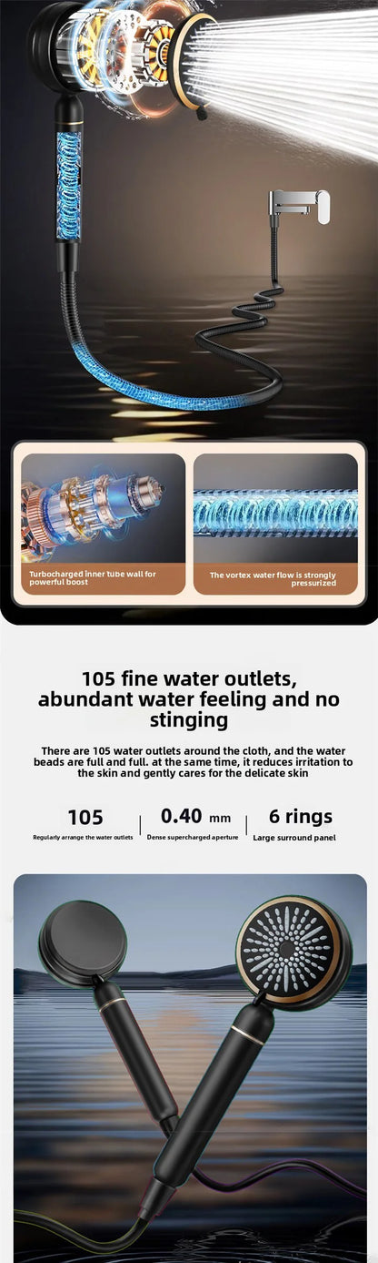 High Pressure Filter Shower Head Chlorine Removal Skin