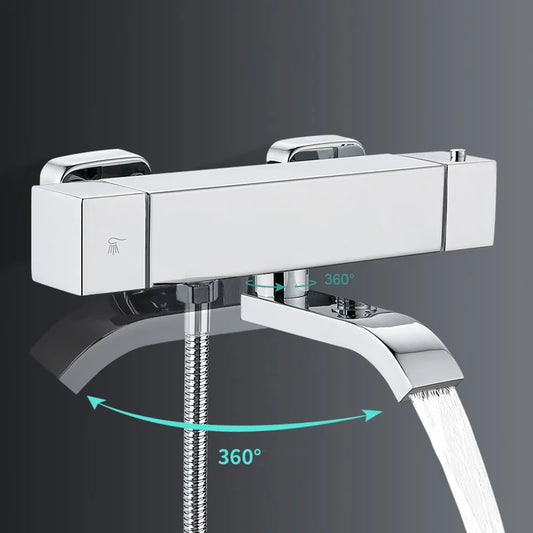 Thermostatic Faucet Bathtub Shower Faucet Wall Mounted