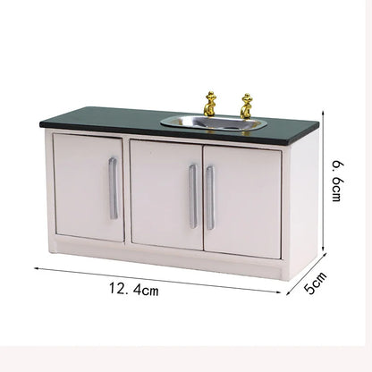 1/12 Scale Mini Dollhouse Furniture Miniature Bathroom Sink