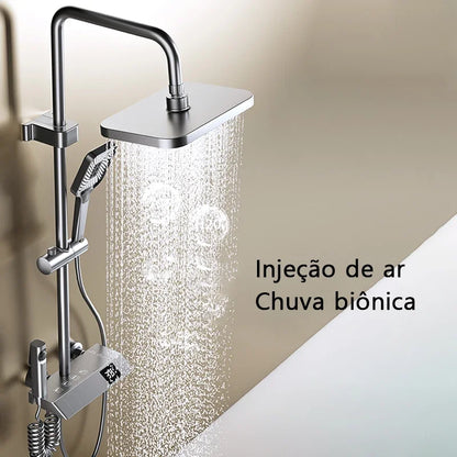 Upgrade Bathroom Shower Led Display Piano Keys Bath