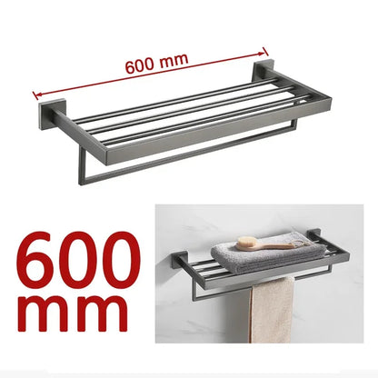 Gunmetal Stainless Steel Bathroom Accessorie Hardware Towel Rack