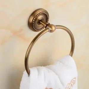 Solid Brass Bathroom Robe Hook Paper Holder Towel