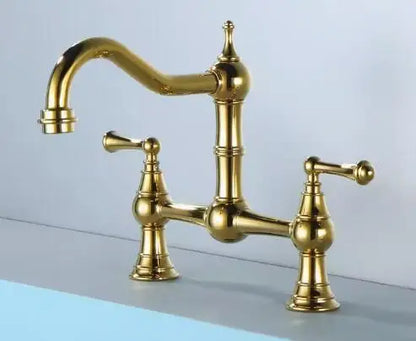 Sink Tap Rotation Total Brass Lead Classical Double
