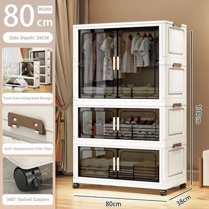 Multi-Functional Folding Storage Cabinet Doors Office Bathroom