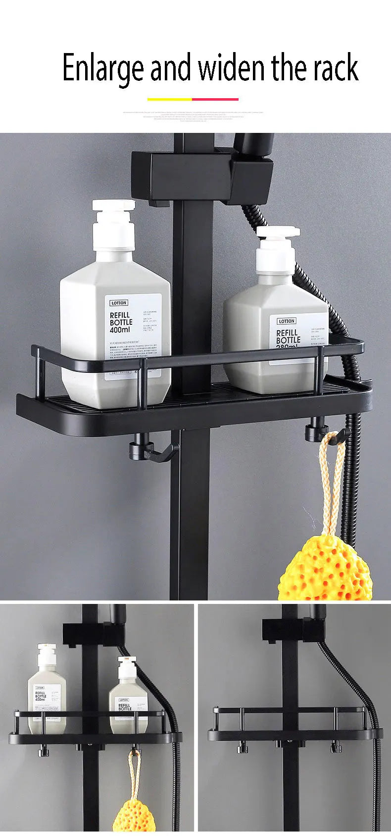 Ulgksd Thermostatic Shower Faucet Full Bathroom Rainfall Mixer