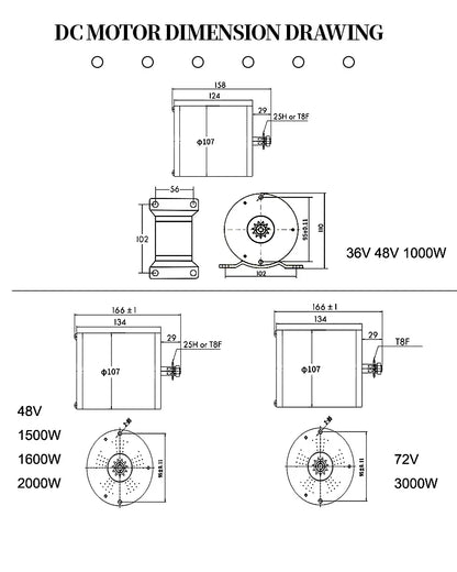Kunray 1000w/1500w/1600w/1800w Electric Scooter Conversion Kits