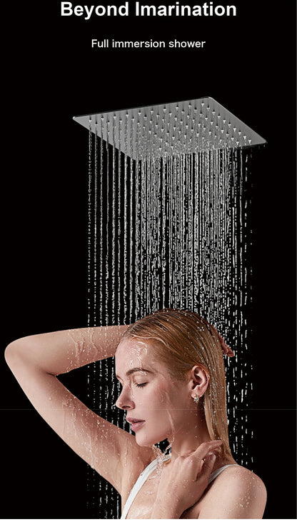 Minimalist Bathroom Ceiling Mount Shower System Rain Shower