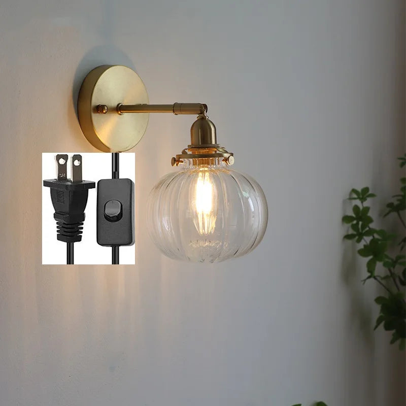 Iwhd Pull Chain Nordic Modern Wall Lamp Sconce