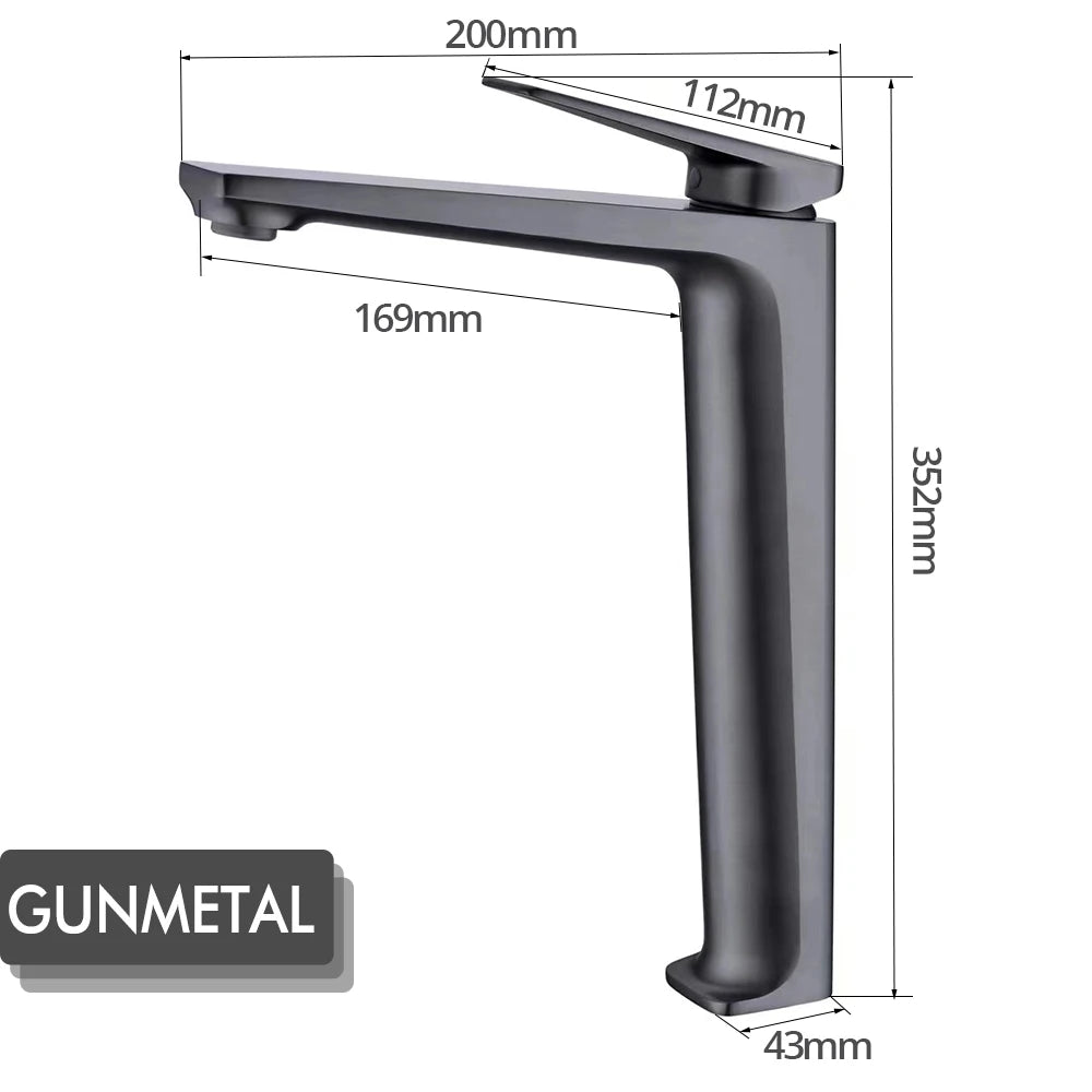 Bathroom Sink Faucet Deck Mount Brass Cold Mixer