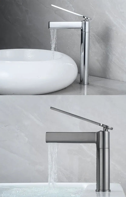 Basin Bathroom Sink Faucet Deck Mounted Cold Water