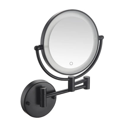 Bathroom 8-Inch Makeup Mirror Folding Rotating Telescopic Mirror