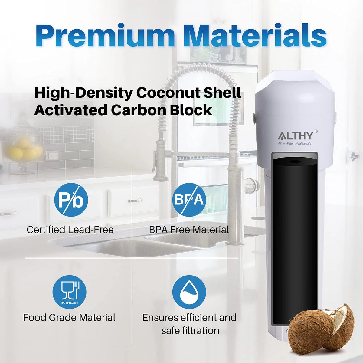 Althy Under Sink Drinking Water Filter Purifier -Nsf/Ansi